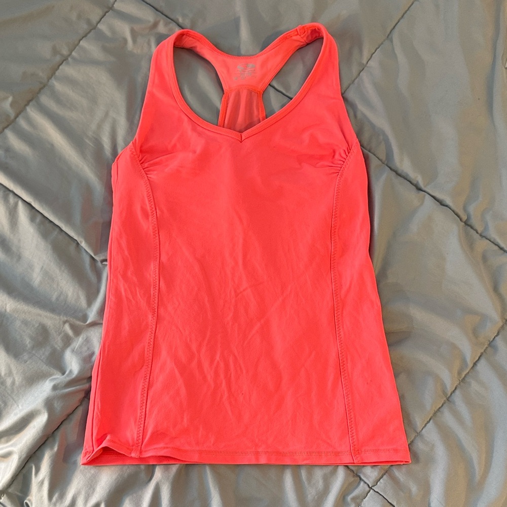 Women's Orange Athletic Tank Top